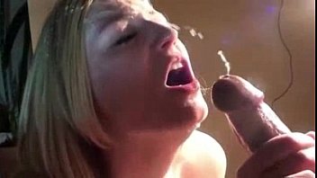 Perfect Cumshot All Over Blonde's Pretty Face