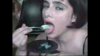 .com 4365189 eating cum with a spoon