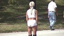 VOY beach Rollerblading White Tight Shorts